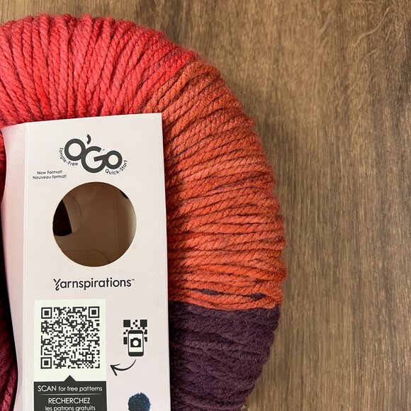 NEW Caron Colorama O'Go Yarn Red Colorway - Picture 5 of 8